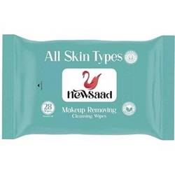 نیوساد دستمال مرطوب پاک کننده آرایش صورت سبز 28عددی